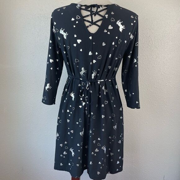 Justice Unicorns and Hearts Midi Dress SiE 20 EUC - Picture 6 of 8